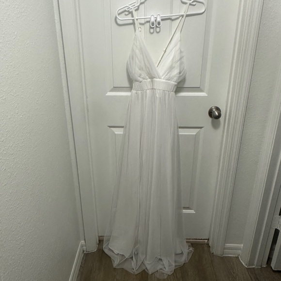 Dresses & Skirts - White Maxi Dress Lg Wedding
